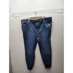 Torrid Womens Mid-Rise Super Skinny Jeans Size 28R Blue Denim Cotton Blend